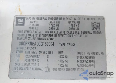 2012 Chevrolet Silverado 1500 Ls из США, поврежденный, VIN 3GCPKREA0CG130004